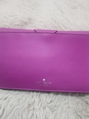 kate spade Vibrant Purple Leather Clutch